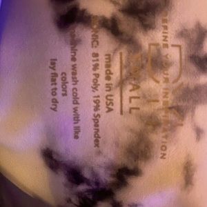 Tie dye top and tie dye bottoms